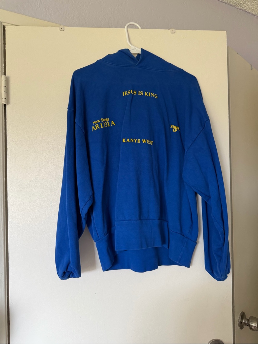 Blue 'Jesus Is King' Graphic Crewneck Sweatshirt